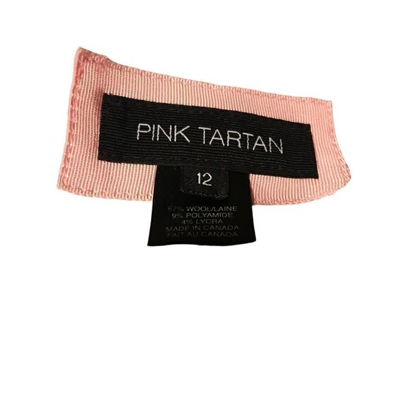 PINK Tartan Tan Blazer Size  12 - Picture 6 of 6